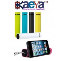 OkaeYa 3 in 1 Powerjam - Powerbank ( 4000Mah ) Aux Speakers & Mobile Stand ( Assorted Colour ) 